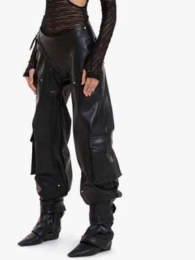 NWT Ruve AMAJ leather cargo pants